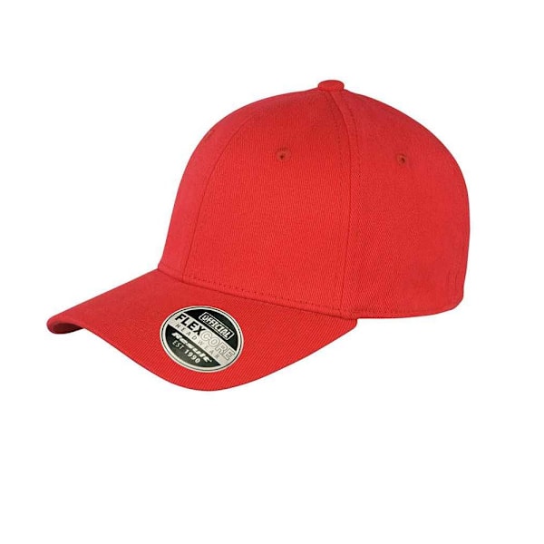 Result Headwear Unisex Vuxen Kansas Flexibel Baseballkeps L-XL Grå L-XL Red S-M