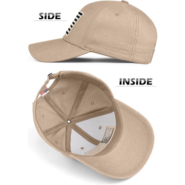 2-pack amerikansk flagga keps för män, kvinnor. Låg profil USA Plain Dad Hat