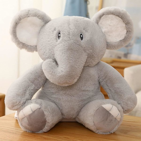 Sitthöjd 30Cm Söt Och Lugnande Baby Elefant Plysch Leksak.