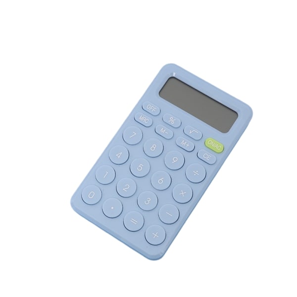 Office Desktop Calculator Mini Bärbar Miniräknare för Office SchooL Använd-Blå