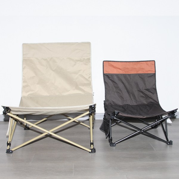 Loungestol, hopfällbar utomhusstol, bekväm grässtol för vuxna med bärbar bärväska för strand, camping (liten storlek)