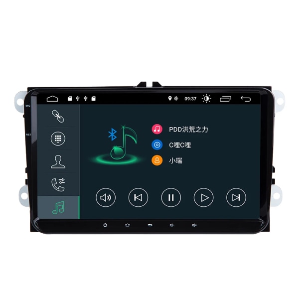 2G RAM 4G Android 9.0 Bil DVD-spelare Stereo Radio för VW GOLF 5 Golf 6 Polo Passat CC Jetta Tiguan Touran GPS Navigation
