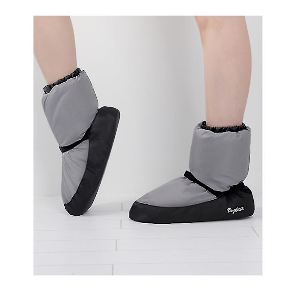 Varma Ballettskor, Vadderade Korta Träningsstövlar, Bomulls Skor ROSA 36-37 GREY 44-45