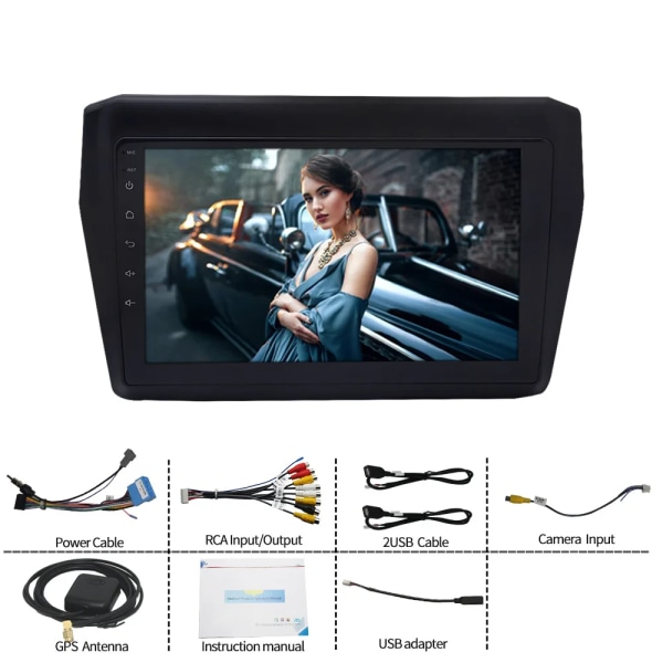 OEM Android 11 Bil multimediaspelare Autoradio GPS Navigation Bilradio Stereo DVD för Suzuki Swift 2018 2017 2019