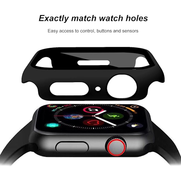 Klocka Hård PC-stötfångare, kompatibel med Apple Watch Case 44mm Serie SE