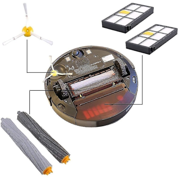14:A Borstar Ersättningssats Med Irobot Series 800 Och 900 (Xiatian)
