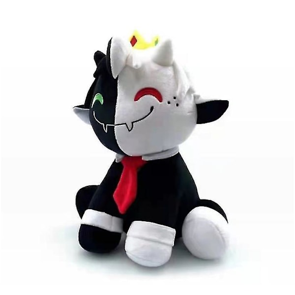 Plush Svart Och Vit Katt Docka Toy Gåva Plush Docka 25cm