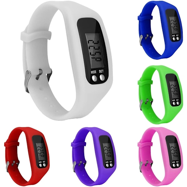 Pedometer Klocka Med Lcd Display Step Counter Walking Fitness Tracker Smart Klocka Mint color