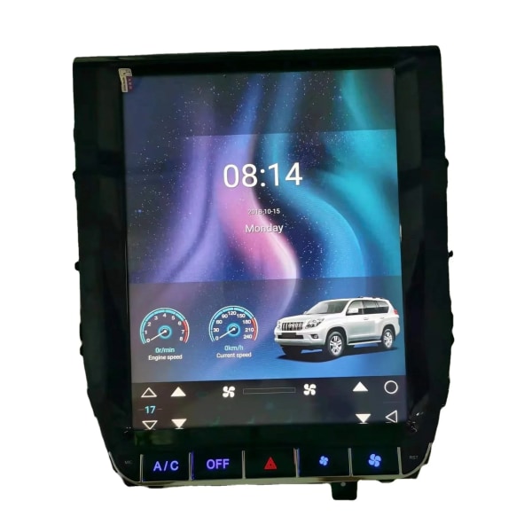 I bil android GPS-radio Mirror Link DVR för Toyota Land Cruiser LC200 12,3' bilstereospelare bilradio MP5-spelare 1G+32G