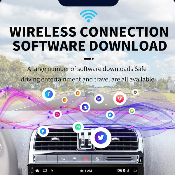 Bästsäljande 9" Multimedia Android Car DVD-spelare Pekskärm Double Din Car Radio Intelligent Car Monitor 10