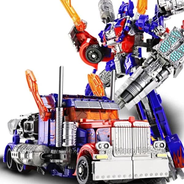 Stora leksakstransformatorer optimus prime robotbil lastbilskvalitet