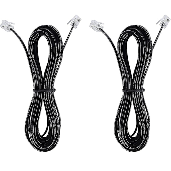 2St Rj11 Till Rj45 Adapter Telefon Till Ethernets Ledtelefon Plug Adapter Cord-Hpzx