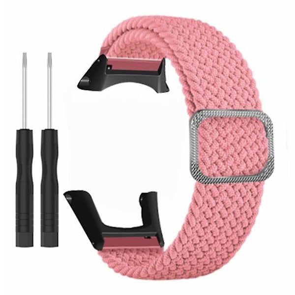 För Suunto Ambit3/Ambit2/Ambit Flätat Nylon Klockarmband Justerbar Handledsrem Pink Style L Suunto Ambit 3