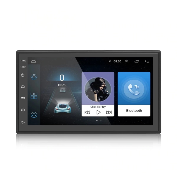 Android 10.0 Car Stereo 2 Din GPS-navigering Musik Videospelare Mirror Link RAM 16GB ROM Quad Core SWC 1GB