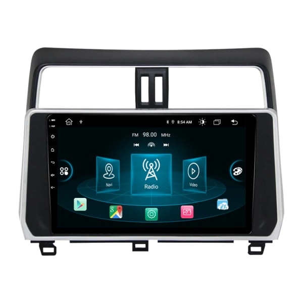 9 tum no din Android11 ​​bil dvd-spelare för Toyota PRADO 2018 Quad Core GPS 32GB Navigation Bilradio multimedia stereo Wifi BT5.0