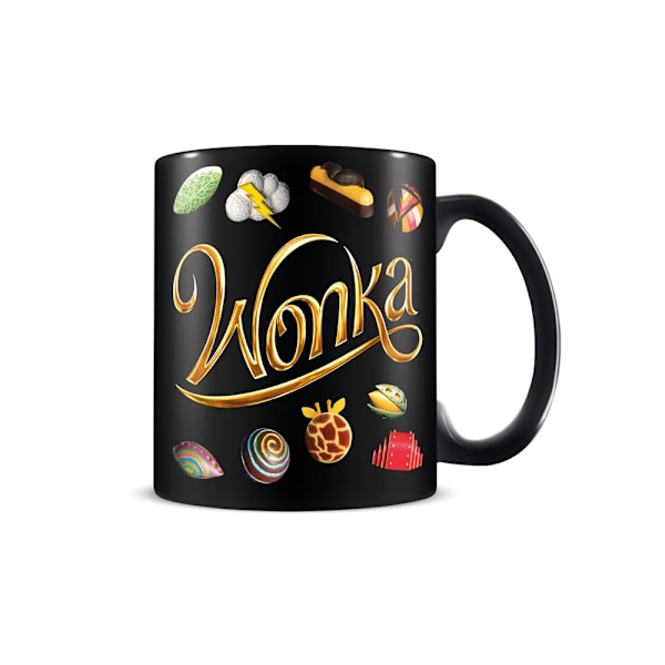 Wonka Weird And Wonderful Tastes Mug Storlek: One Size Svart/Guld