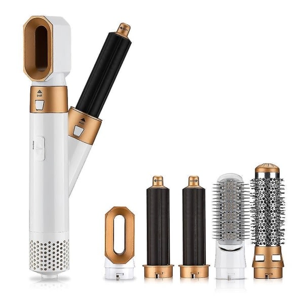 Air Styler - Professionellt multifunktionellt hårstylingverktyg 5-i-1 GOLD RED