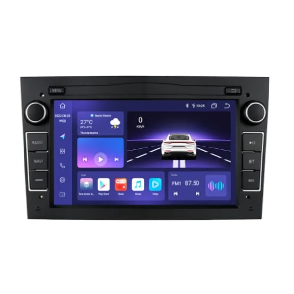 Ny 7-tums för Opel bilcentralstyrning DVD-spelare Android 4+6 med carplay bilnavigering