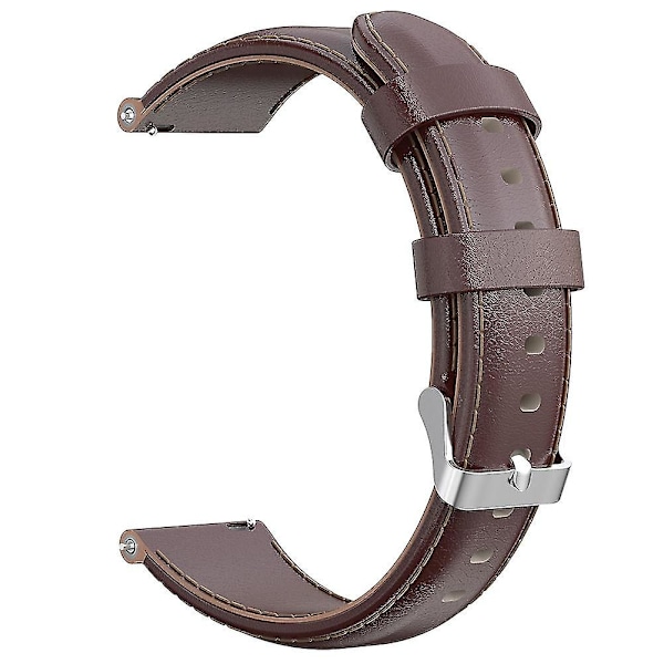 24 Mm Klockarmband I Äkta Läder Som Ersättning För Suunto 9, D5i Och D5 Brown