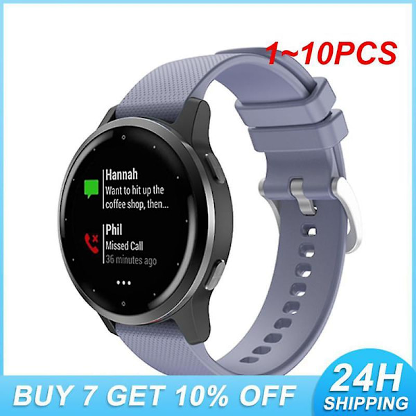 1~10Pcs Smart Klocka Tillbehör Watch Starp Tpu För Garmin Vivoactive 4S Ersättning Watchband Mjuk Silikone Style E 3pcs