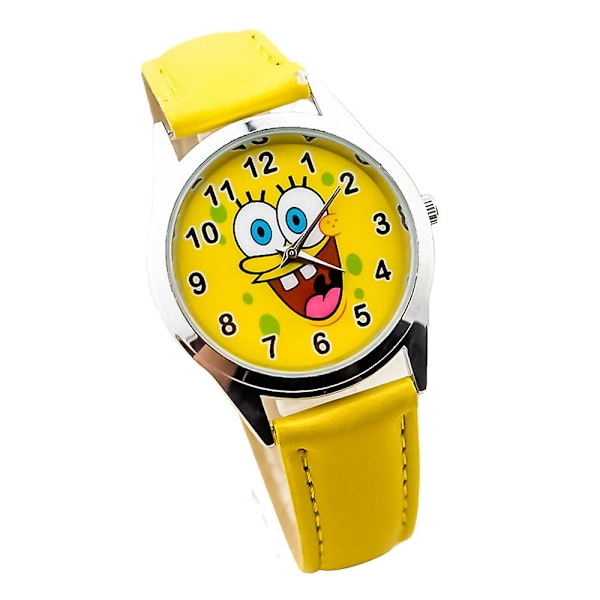 Barn SpongeBob SquarePants Klockor Kvarts Armbandsur Analog Klocka Barn Pojkar Flickor Cartoon Festpresenter [LGL] C C