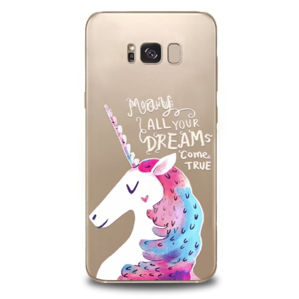 Samsung Galaxy S8 Mjukt Genomskinligt Unicorn Skal Transparent