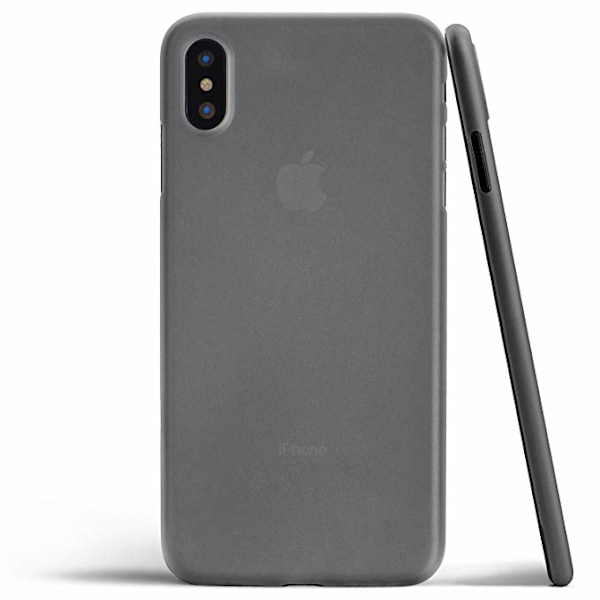 iPhone X/XS | Dark Grey - Världens tunnaste skal! grå