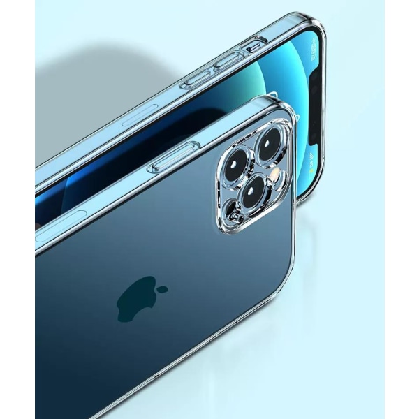 iPhone 14 Pro Max - TPU Skal med Extra Kamera Skydd Transparent