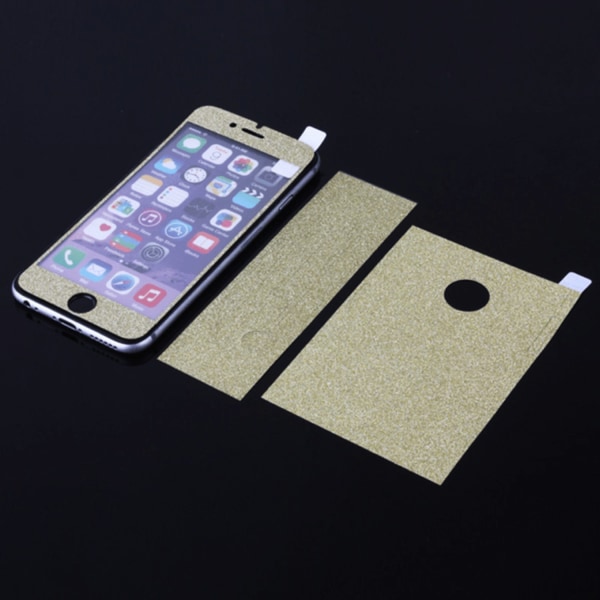 iPhone 6/6 Glittrigt klisterskal Guld