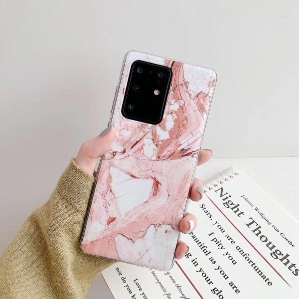 Samsung Galaxy S20 Ultra | Pehmeä marmorinen case Pink