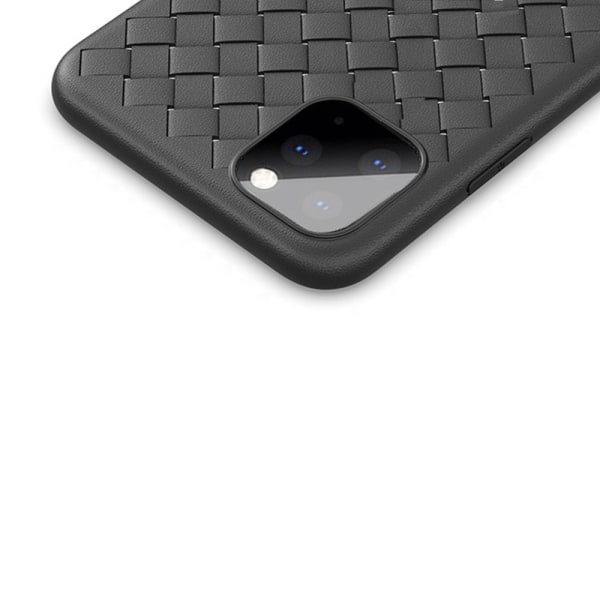 Vævet design cover til iPhone 11 Pro Black