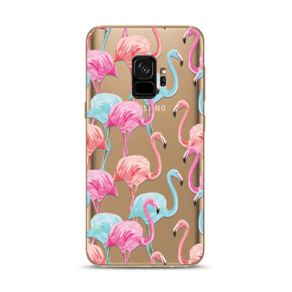 Samsung Galaxy S9 Skal Flamingo Transparent
