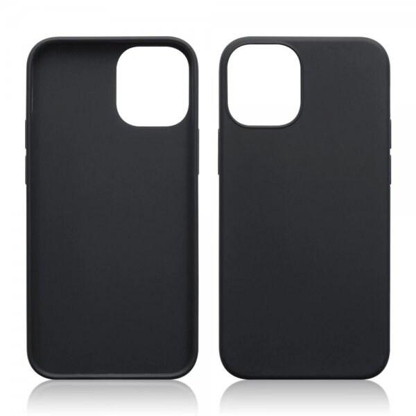 iPhone 12 Mini tyndt gummieret hårdt etui Basic™ Black