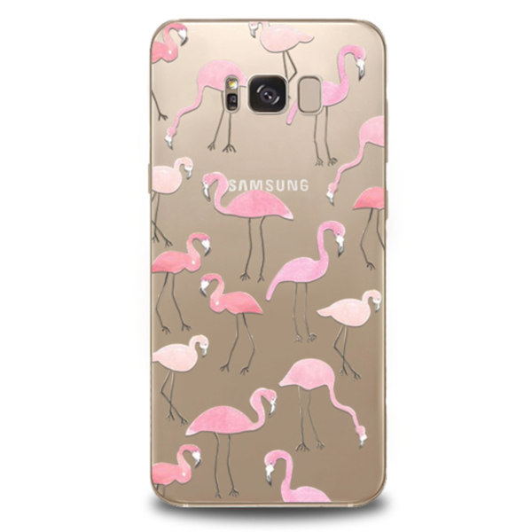 Samsung Galaxy S8 Skal Flamingo TPU Transparent