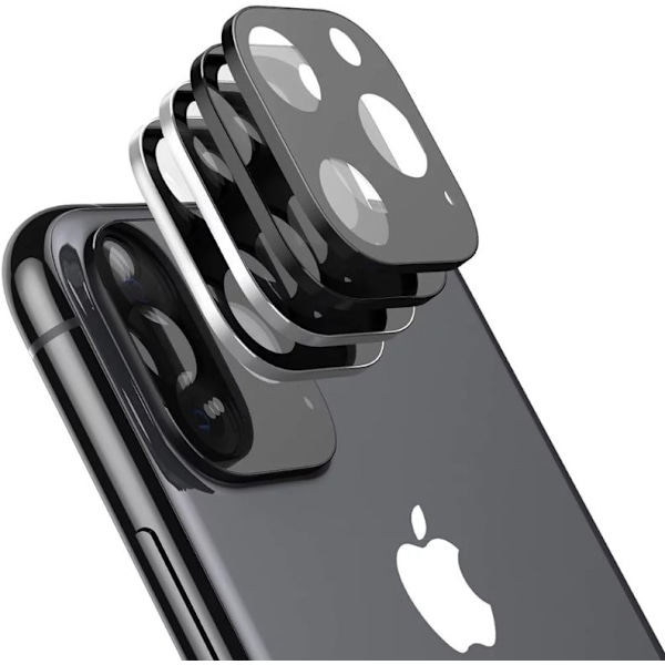 CRYSTAL GUARD IPHONE 11 PRO MAX KAMERALINSSKYDD HELSKYDD Svart