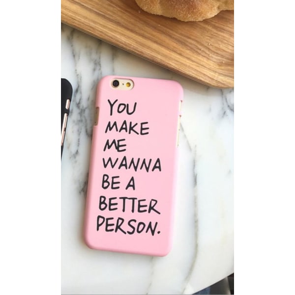 Du får mig til at ville være et bedre menneske - iPhone SE (2020) Pink