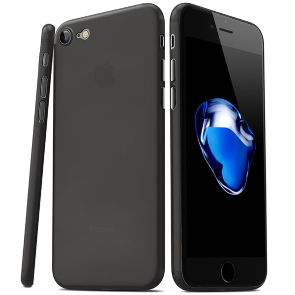iPhone 8 | Supertunt, Mattsvart Skal 0,3mm Svart