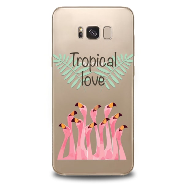 Samsung Galaxy S8 Skal Tropical Love Transparent