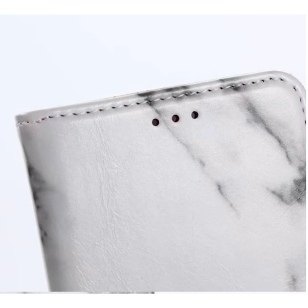 Marmorinen lompakkokotelo - iPhone 8 White