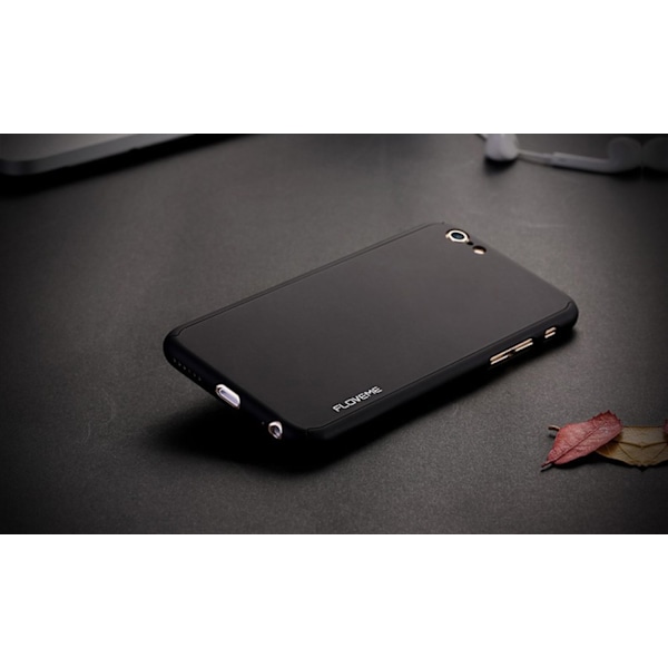 iPhone 7/8 / SE | Skydda Hela Skalet! Tunt Skal & Tempererat glas Svart