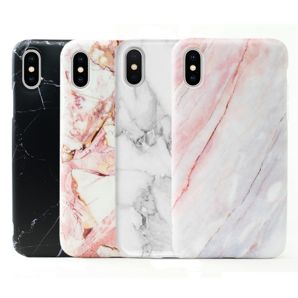 iPhone X/XS | Case marmorikotelo, monia värejä! Black