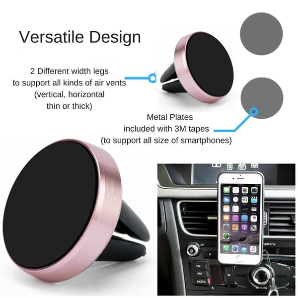 Magnetisk Mobilhållare till Bil Rosa