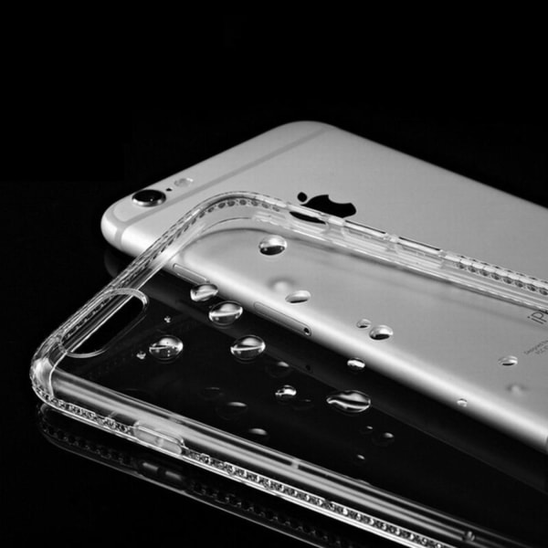 iPhone 8 | Mjukt, Genomskinligt Skal med Strassbumper! Transparent