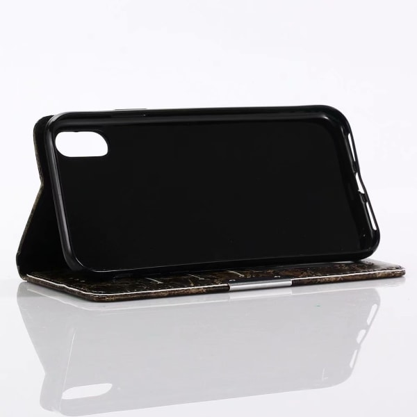 Marmorinen lompakkokotelo - iPhone XS Max! Black