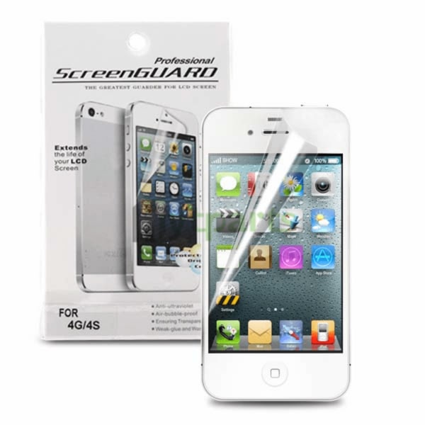 5-pack iPhone 4/4s Skärmskydd Crystal Guard Transparent