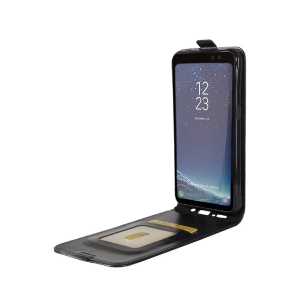 Käännettävä lompakko Samsung Galaxy S8+:lle Black