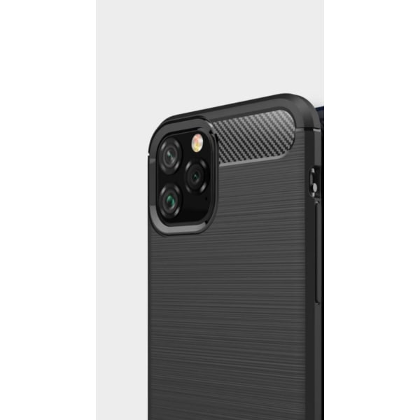 iPhone 11 | Mattsvart Kolfiber-Skal i TPU Svart