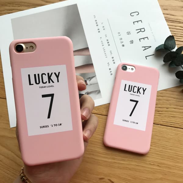 iPhone 7/8/SE skal Lucky today level Rosa
