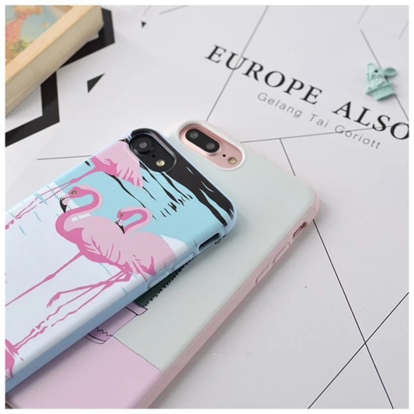 iPhone 7 | Designskal med Kaktus eller flamingo på! Pink flamingo