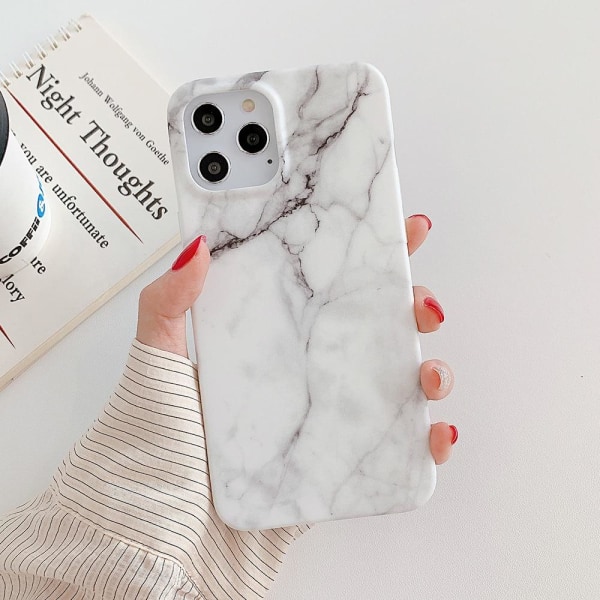 iPhone 12 Pro Max | Blødt marmor etui White